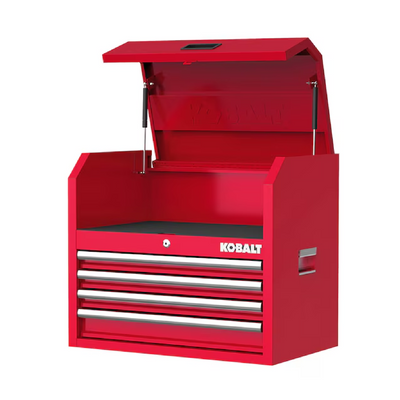 Kobalt 26-in W x 22-in H 4-Drawer Steel Tool Chest (Red)