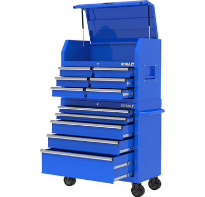 Kobalt 36-in W x 18-in H 6-Drawer Steel Tool Chest (Blue)