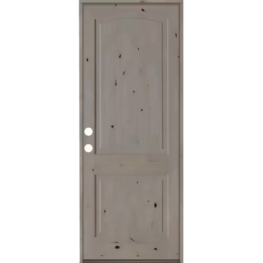 Krosswood Doors 32 in. x 96 in. Knotty Alder 2-Panel Right-Hand/Inswin ...