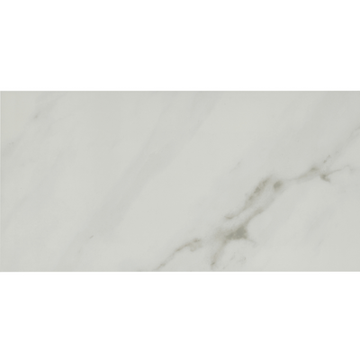 Lenci White Polished Porcelain Wall and Floor Tile - 12 x 24 in.