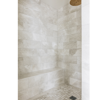 Meram Blanc Carrara Marble Floor and Wall Tile 8 x 18 in.