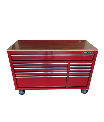 Modular Tool Storage 52 in. W Red Mobile Workbench Cabinet