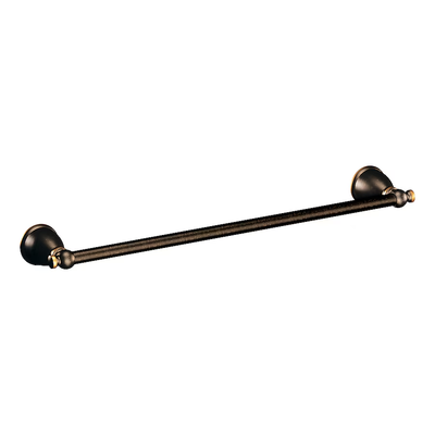 Moen Caldwell 18-in Mediterranean Bronze Wall Mount Single Towel Bar