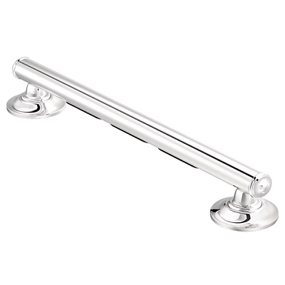 Moen Home Care Grab-Bar 16-in Chrome Wall Mount (ADA Compliant) Grab Bar