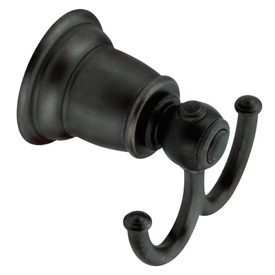 Moen Kingsley Double Hook Wrought Iron Towel Hook