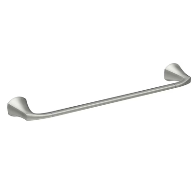 Moen Lindor 24-in Brushed Nickel Wall Mount Single Towel Bar