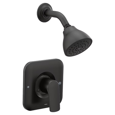 Moen Rizon Matte Black 1-Handle Shower Faucet