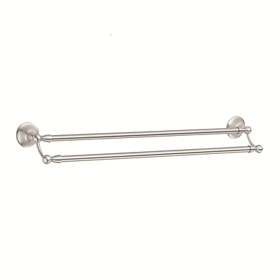 Moen Sage 24-in Spot Resist Brushed Nickel Wall Mount Double Towel Bar