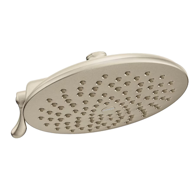 Moen Velocity Brushed Nickel 2-Spray Rain Shower Head 2.5-GPM (9.5-LPM)