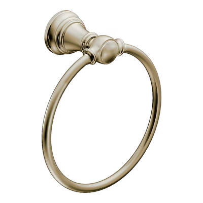 Moen Weymouth Nickel Wall Mount Towel Ring