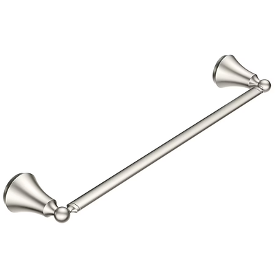 Moen Wynford 24-in Brushed Nickel Wall Mount Single Towel Bar