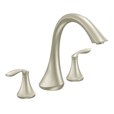 Moen Eva 2-Handle Deck Mount Roman Bathtub Faucet