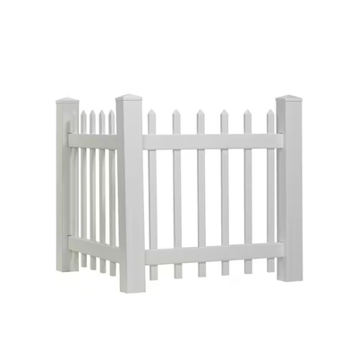 Outdoor Essentials Chelsea 3 ft. x 3 ft. White Vinyl Spaced Picket Accent Fence Panel