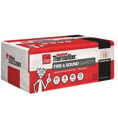 Owens Corning R-24 Thermafiber Fire and Sound Guard Plus 6" x 24" x 48" (16 Packs)