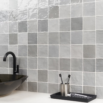 Portmore Gray 4x4 Glazed Ceramic Wall Tile