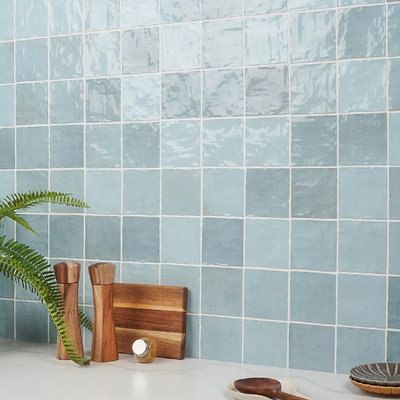 Portmore Sky Blue 4x4 Glazed Ceramic Tile