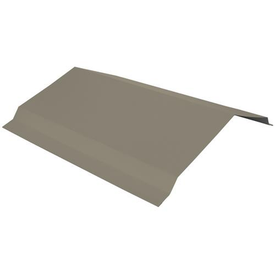 Premium Pro-Steel 10' Light Stone Residential Ridge Cap 5/12 Pitch