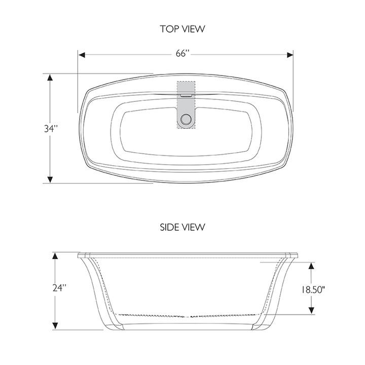 Jacuzzi CETRA 60 in. x 36 in. Acrylic Rectangular Drop-In Left Drain Whirlpool Bathtub in White