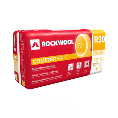 ROCKWOOL Insulation Comfortbatt R-30 15.25" x 47" x 7.25" 29.9 SF