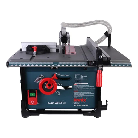 Ronix 5601 Dustcutter Contractor Saw Dust Collection System Woodworking Push Saw Table Electric Dust-Collection Table Saw