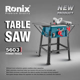 Ronix 5603 250mm Electric Table Saw with Resonable Price