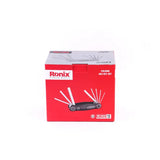 Ronix Hand Tools Model Rh-2020 Different Sizes 1.5-8mm 8PCS Folding Hex Key Wrench Set