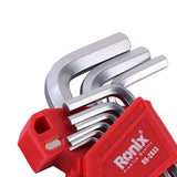 Ronix Hand Tools Rh-2033 CRV Material 9PCS High Torque with Ball End Magnetic Hex Key