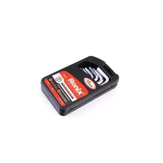 Ronix High Quality Model Rh-2051 18PCS Cr-V Hex & Key Set
