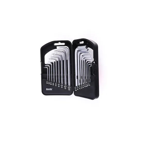 Ronix High Quality Model Rh-2051 18PCS Cr-V Hex & Key Set