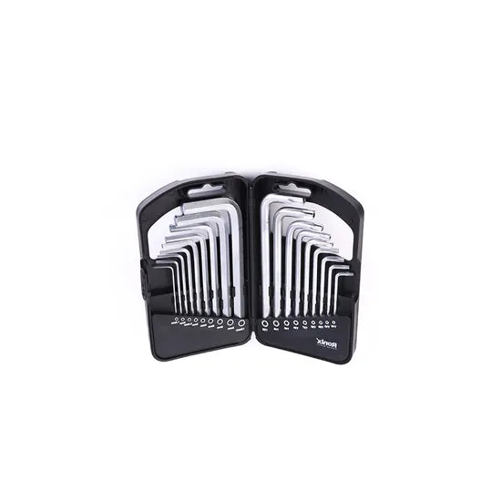 Ronix Model Rh-2051 Hand Tools 18PCS Short Allen Wrench Handle Folding Hex Torx Key Set