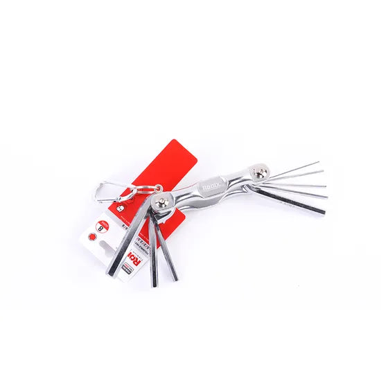 Ronix Rh-2040 6PCS Folding Hex Key Set with Key Chain