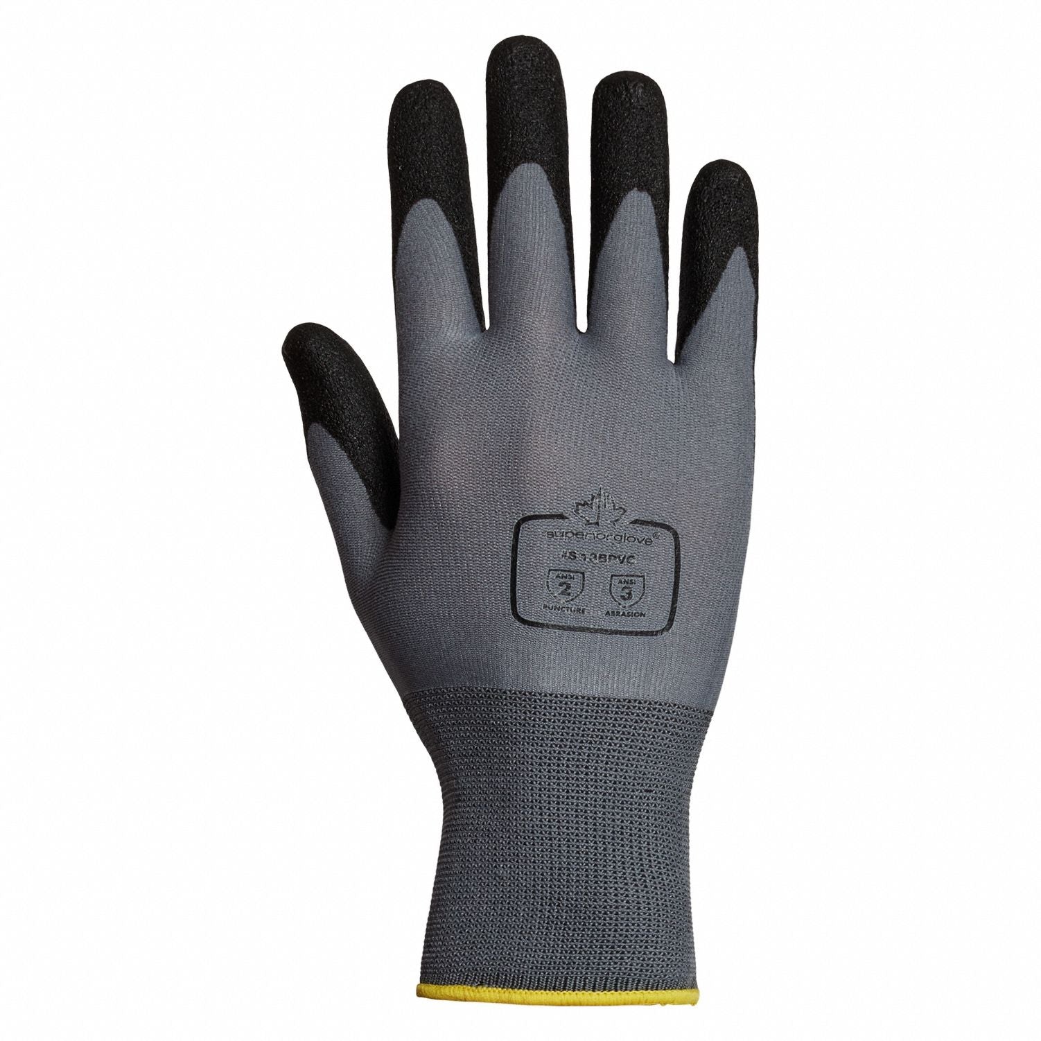 SUPERIOR GLOVE Dexterity S13BPVC Sandy PVC Coated Gloves, XL, 12 Pack ...