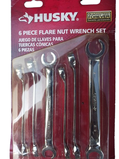 SAE & MM Flare Nut Wrench Set (6-Piece)