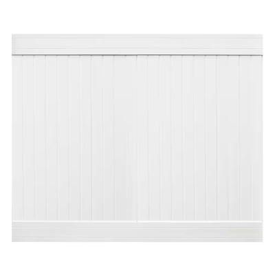 SIXTH AVENUE BUILDING PRODUCTS SUPPLYING THE WORLD Wexford 6 ft. x 8 ft. White Vinyl Privacy Fence Panel