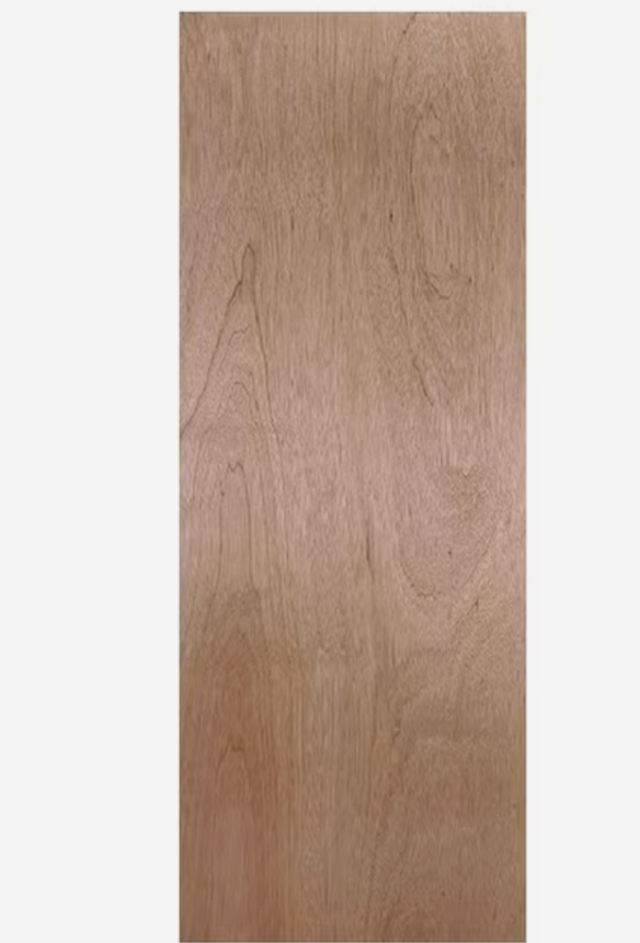 Traditional 24-in x 80-in Natural Flush Hollow Core Unfinished Veneer Slab Door
