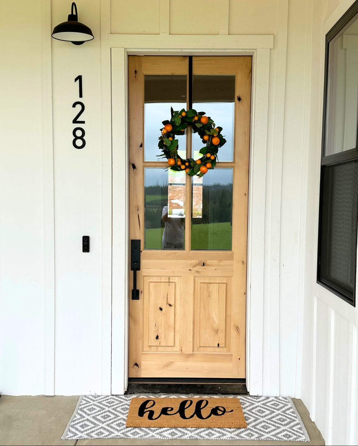 Krosswood Doors 32 in. x 80 in. Rustic Knotty Alder 4-Lite Clear Glass 2-Panel Unfinished Wood Front Door Slab
