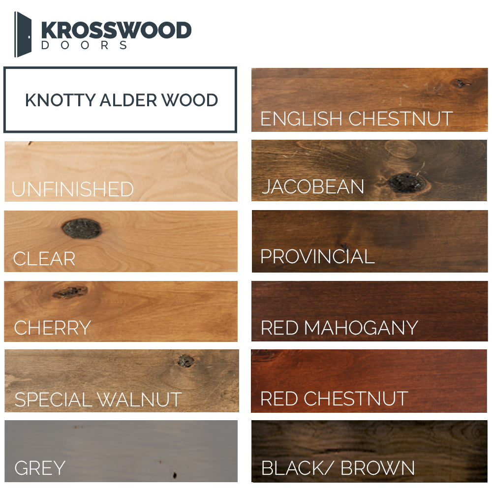 Krosswood Modern Hemlock 5-Lite Clear Glass Exterior Door Slab — 1-3/4 in Thick