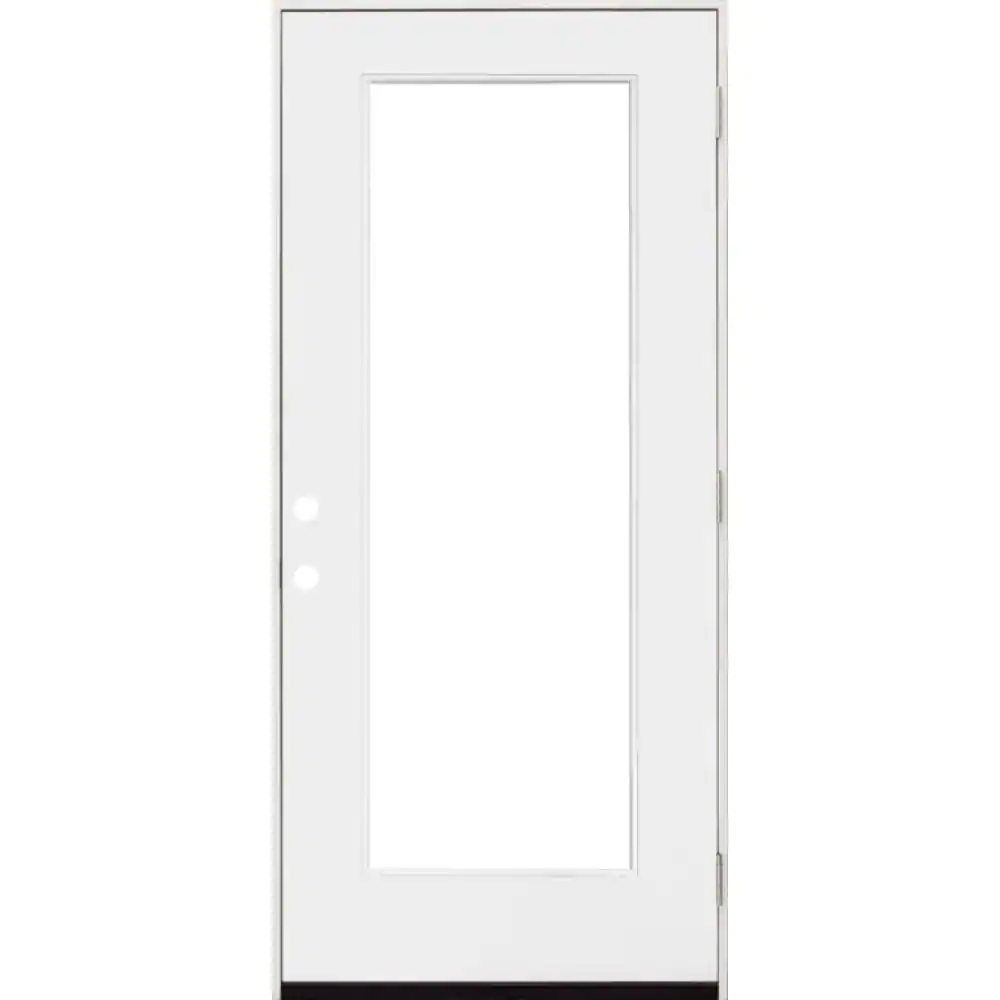 Steves & Sons 36 in. x 80 in. Legacy Series Full Lite Clear Glass Left ...