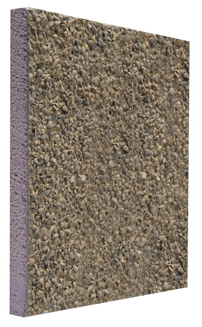 Styro Industries FP Ultra Lite 4' x 4' x 1" Lakestone Aggregate Foundation Insulation Panel