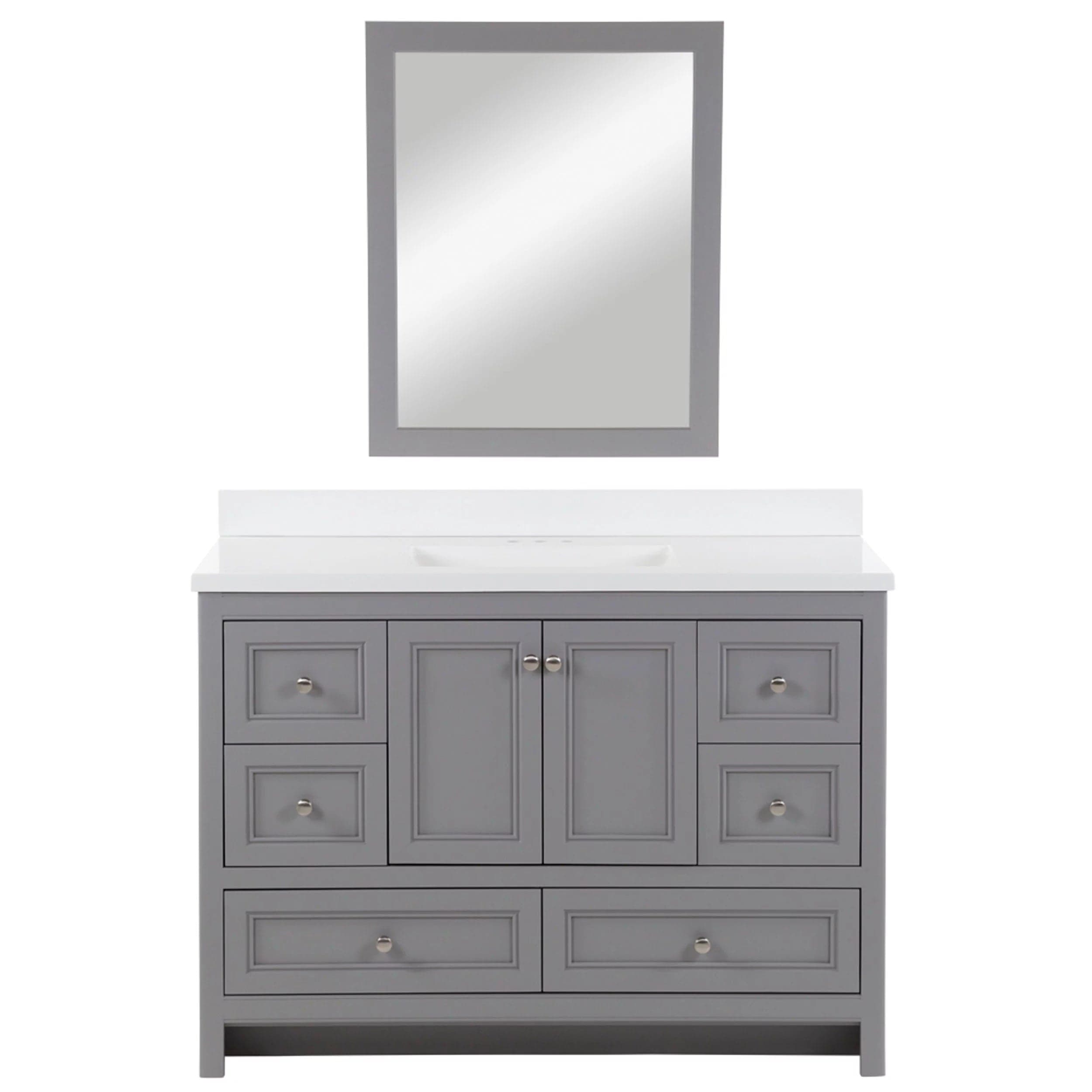 Studio Design Collection Sutherland 48 in. Bathroom Vanity with Top, S ...