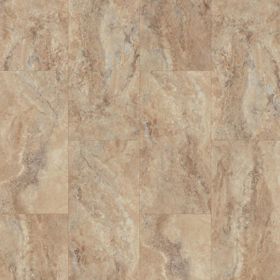 LVP - By COREtec Floors Tivoli Travertine 12-mil x 12-in W x 24-in L Water Resistant Interlocking Luxury Vinyl Tile Flooring