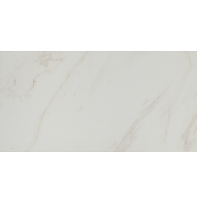 Tresana White Matte Porcelain Wall and Floor Tile - 12 x 24 in.