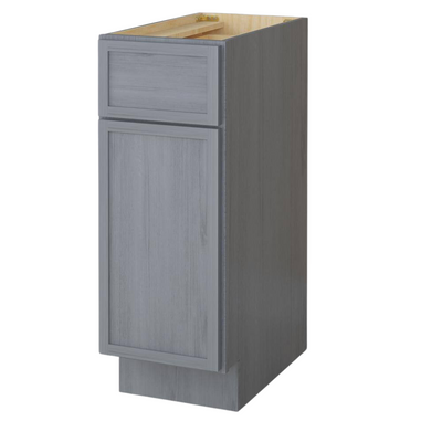 Vanity Art 12 in. W. x 21 in. D x 32.5 in. H 1-Drawer Bath Vanity Cabinet Only in Smoky Gray