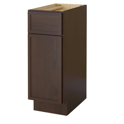 Vanity Art 12 in. W x 21 in. D x 32.5 in. H 1-Drawer Bath Vanity Cabinet Only in Brown