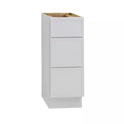 Vanity Art 12 in. W x 21 in. D x 32.5 in. H 3-Drawers Bath Vanity Cabinet Only in White