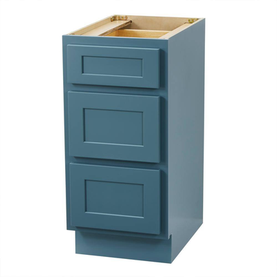 Vanity Art 15 in. W x 21 in. D x 32.5 in. H 3-Drawer Bath Vanity Cabinet Only in Sea Green