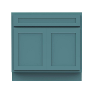 Vanity Art 30 in. W. x 21 in. D x 32.5 in. H 2-Doors Bath Vanity Cabinet Only in Sea Green