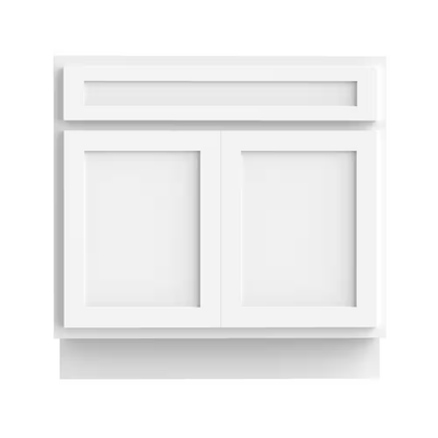 Vanity Art 30 in. W x 21 in. D x 32.5 in. H 2-Doors Bath Vanity Cabinet Only in White