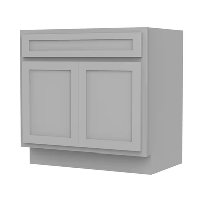 Vanity Art 33 in. W x 21 in. D x 32.5 in. H 2-Doors Bath Vanity Cabinet Only in Gray