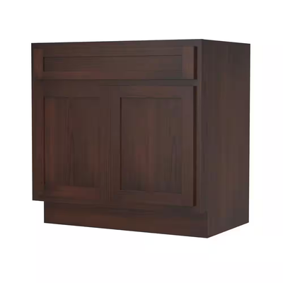 Vanity Art 39 in. W x 21 in. D x 32.5 in. H 2-Doors Bath Vanity Cabinet Only in Brown